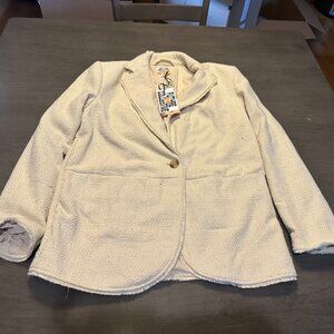 Women's Boucle Frayed Edge Blazer - Future Collective™ with Jenny K. Lopez XXS